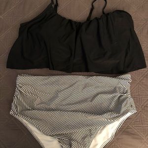 High Waisted 2 Piece Swimsuit
